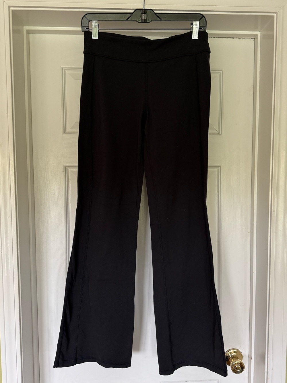 Athleta Kickbooty Wide Leg Yoga Pants Black M Bootcut Flare